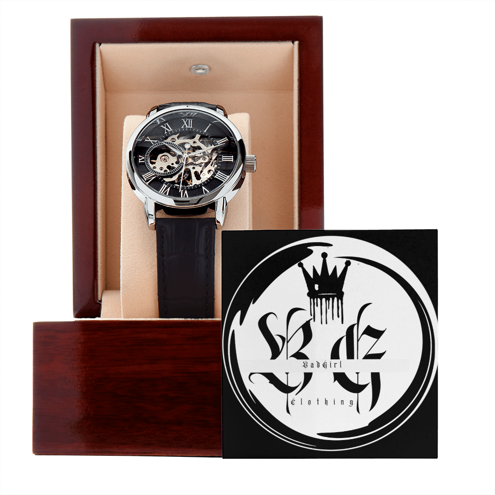 BadGirl Clothing Mens Openwork Watch