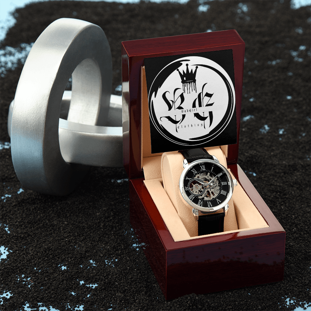 BadGirl Clothing Mens Openwork Watch