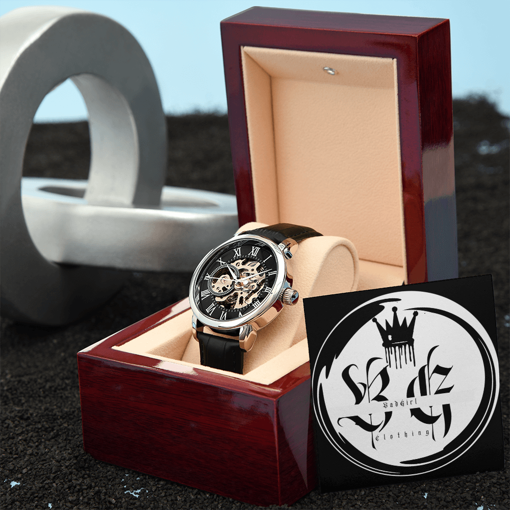 BadGirl Clothing Mens Openwork Watch