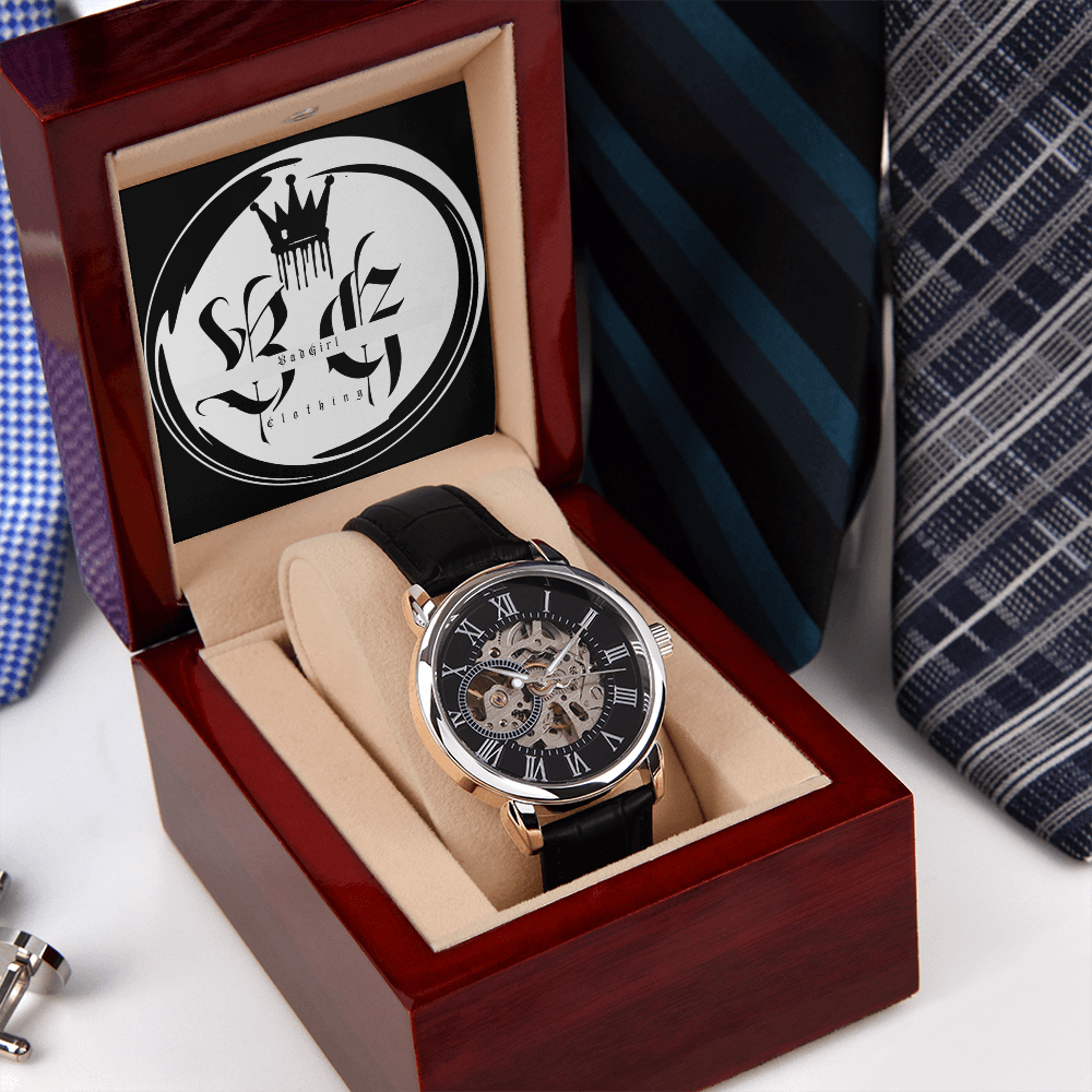 BadGirl Clothing Mens Openwork Watch
