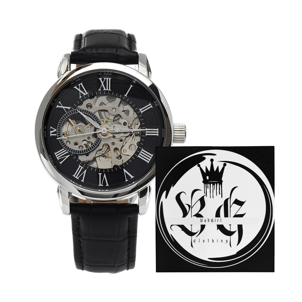 BadGirl Clothing Mens Openwork Watch