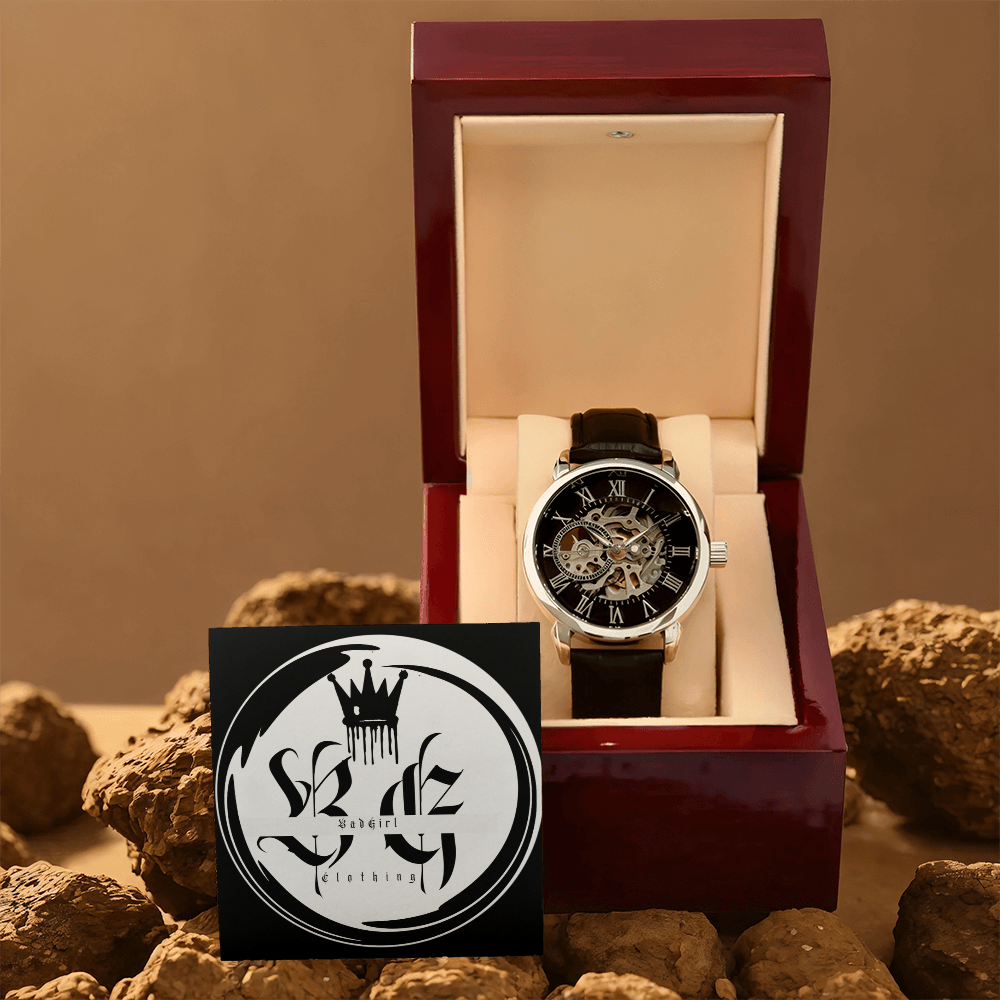 BadGirl Clothing Mens Openwork Watch